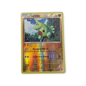 2016 Larvitar 41/124 - LP REVERSE HOLO XY Fates Collide - Pokemon Trading Card
